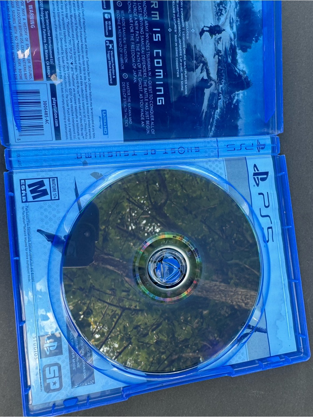 Sony PS5 Ghost of Tsushima Director's Cut — Gold Disc, Blue Case - Picture 3 of 6